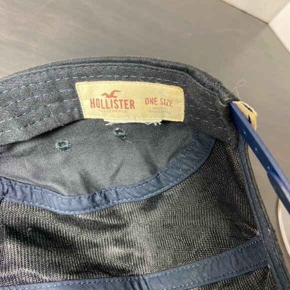 Hollister Surf Co. Navy 5-Panel Snapback Hat – One Size - Picture 5 of 5